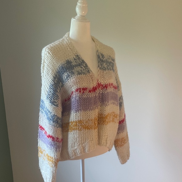 Anthropologie Multicolor Knit Cardigan - Picture 8 of 9